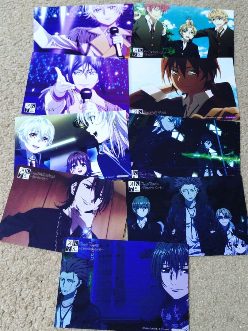 K SEVEN STORIES アニメイト特典 ブロマイド 9種セット キャラクターグッズ