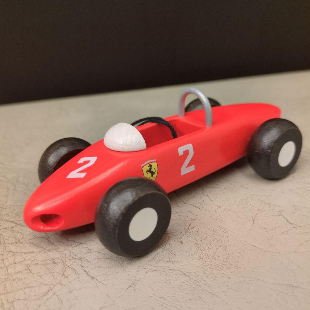 フェラーリ ディーノ F1 ヴィンテージ 木製ミニカー 非売品