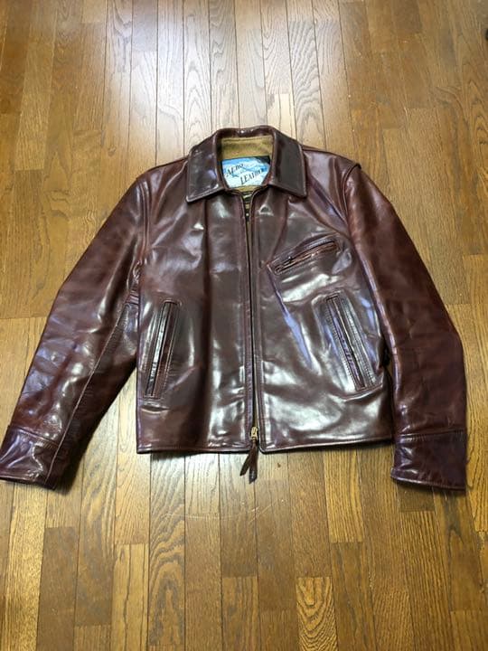 レザージャケット エアロレザー 38 AERO LEATHER ホースハイド