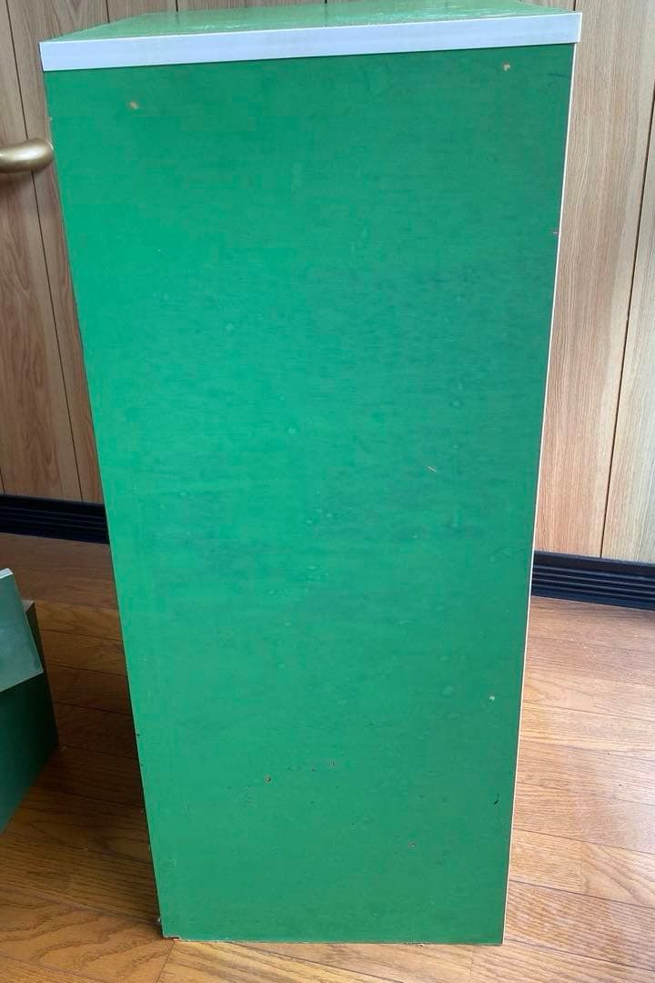 【早い者勝ち‼️】5段　チェスト レトロポップ 昭和レトロ 緑 当時物
