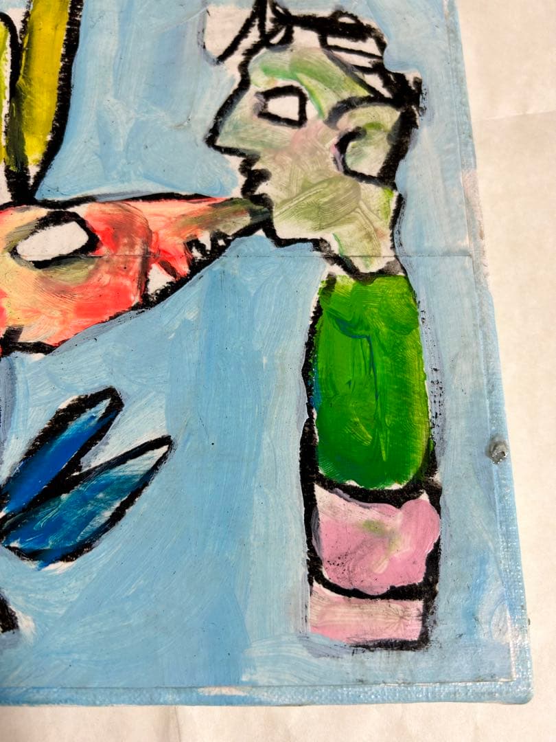 エディ・ドミニク・デュビアン 子供と怪獣 原画 キャンバスアート