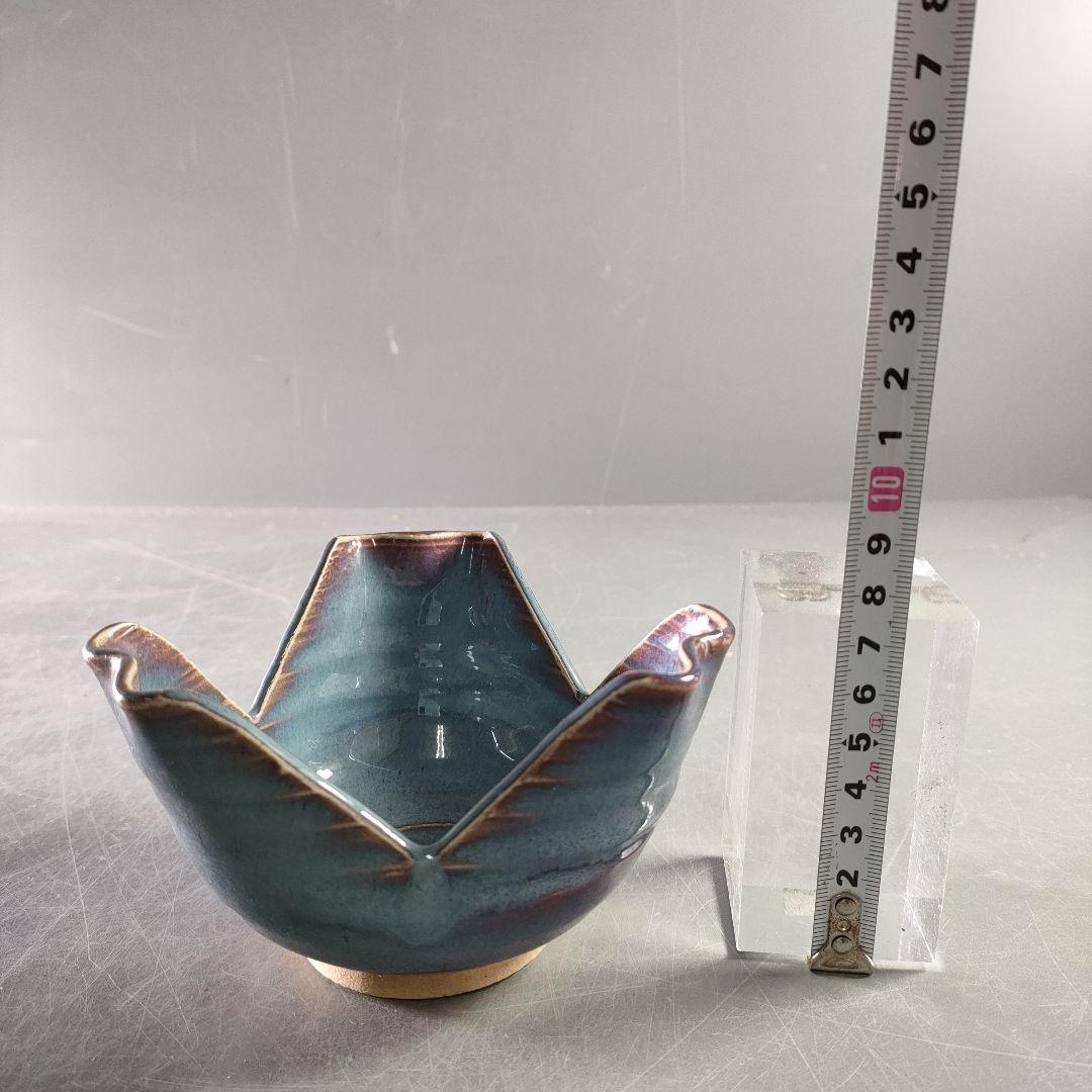 A884-6/清水六兵衛 造/紫翠釉向付/5客/盛鉢/飾