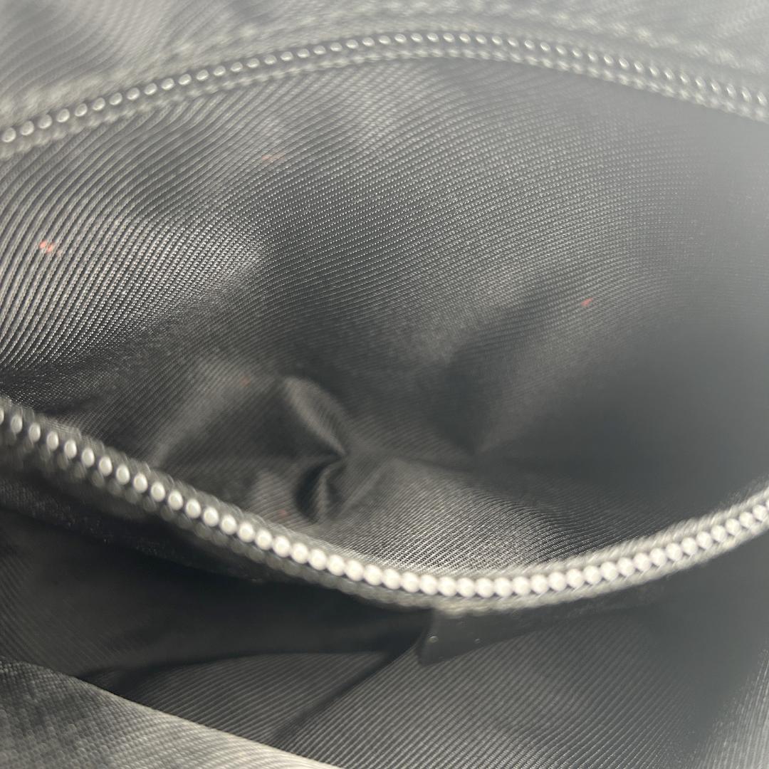 美品✨グッチ ハーフムーン ショルダーバッグ キャンバス GG ブラック レザー