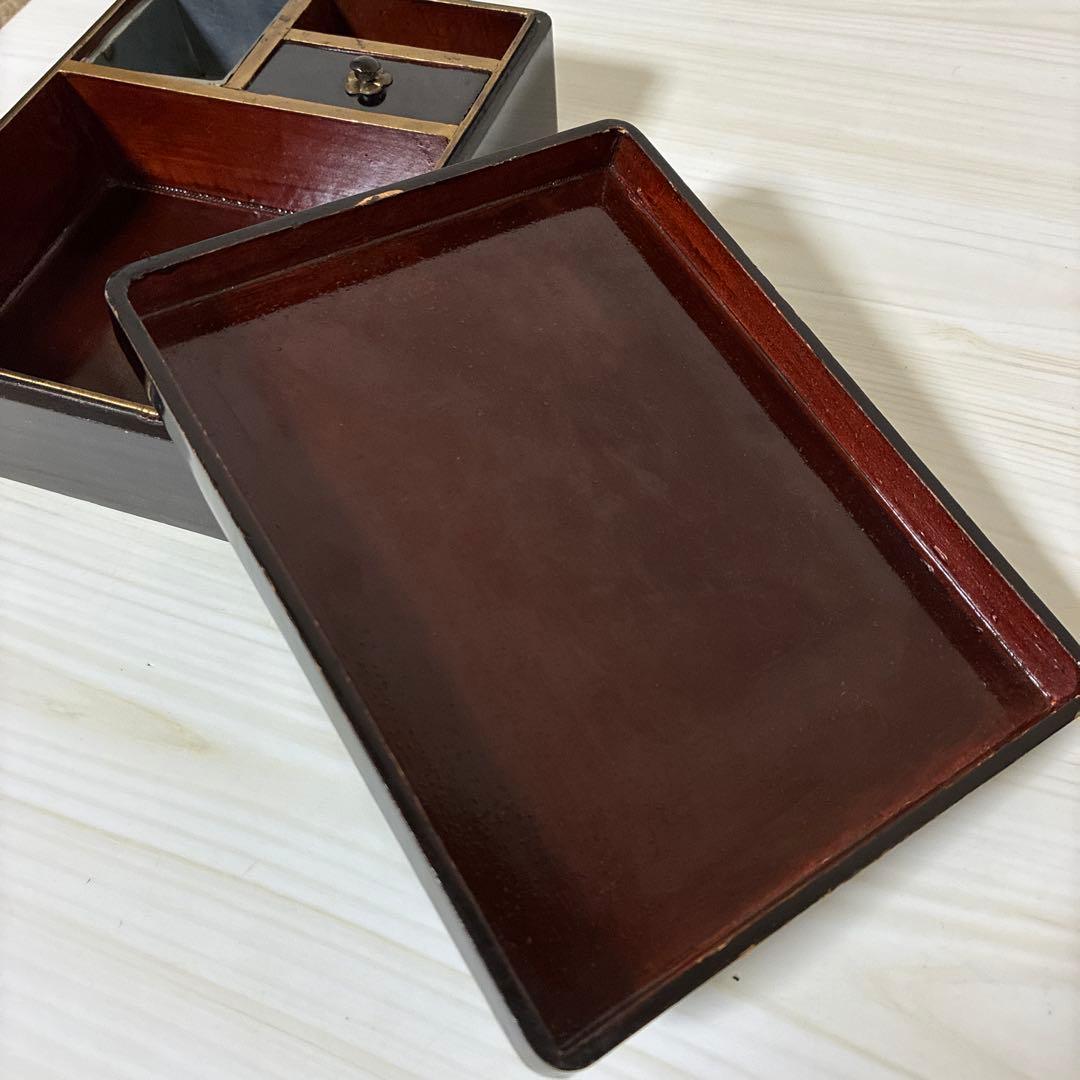 硯箱　骨董　アンティーク　時代物　漆器