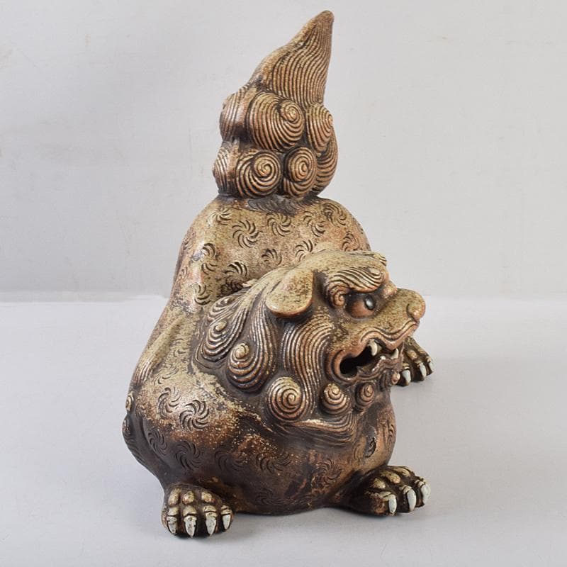 備前焼 古備前 獅子 置物 D R7072B