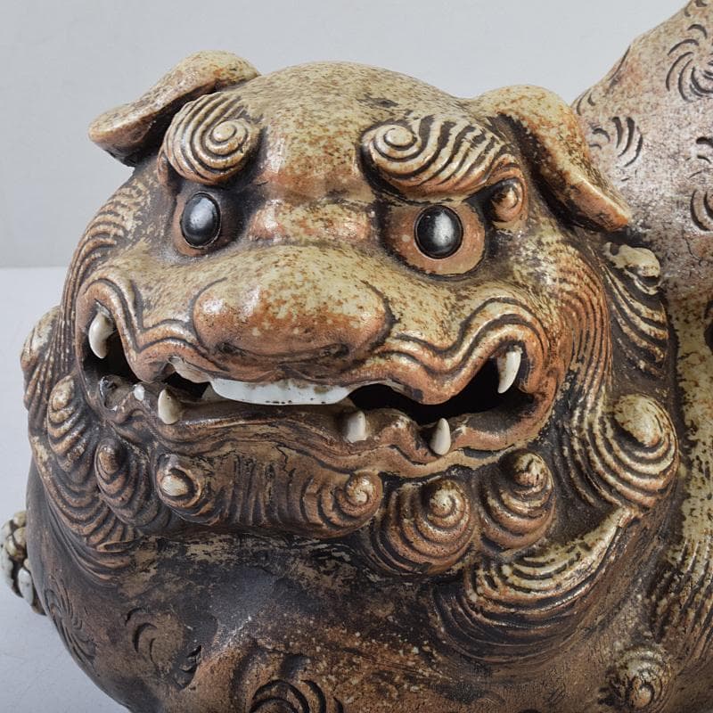 オンライン ストアホビー・楽器・アート - 備前焼 古備前 獅子 置物 D