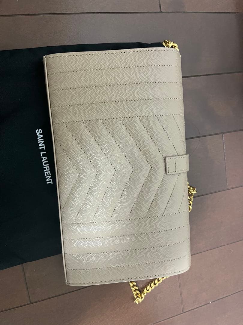 SAINT LAURENT ベージュ ショルダーバッグ
