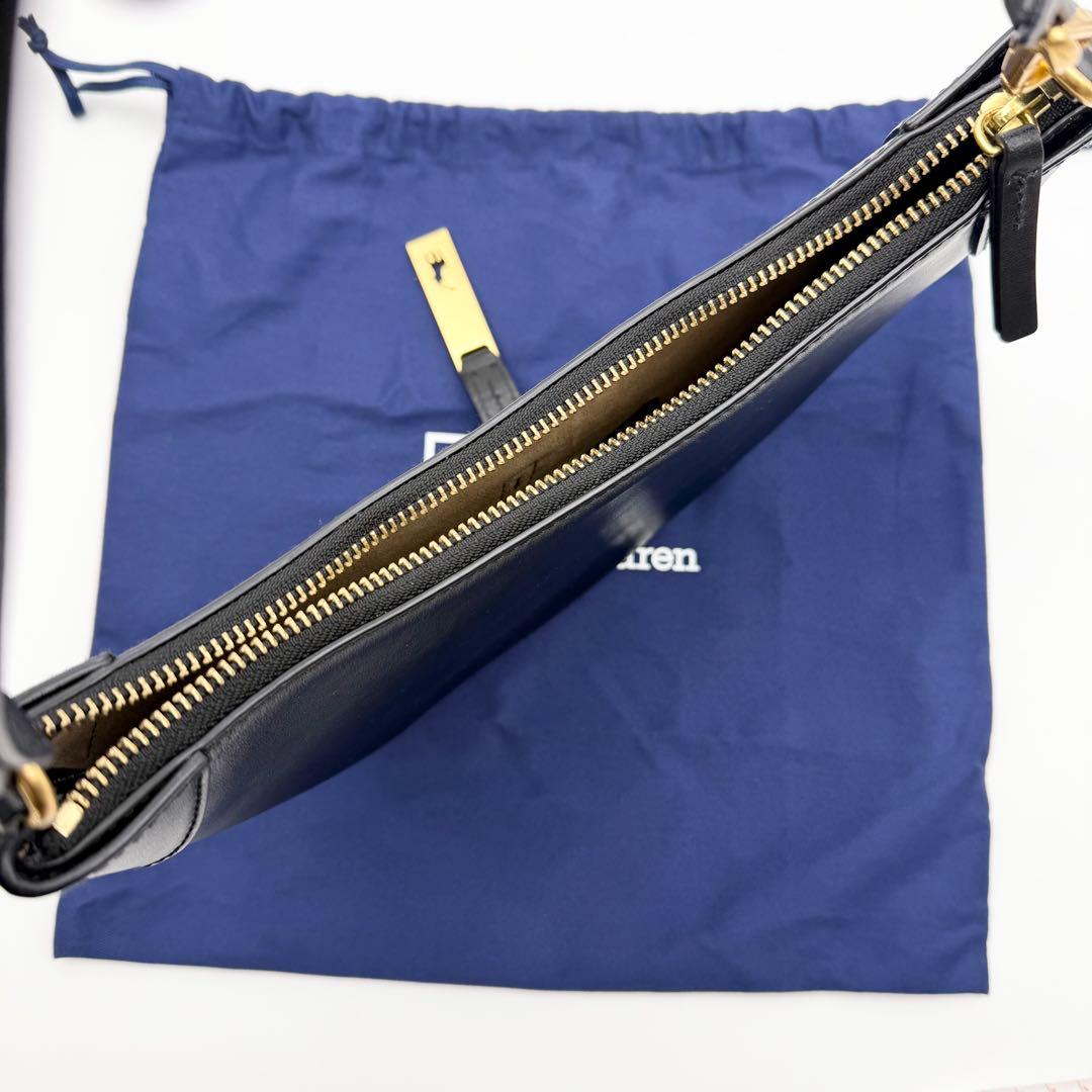 【現行 極美品】Polo ID カーフスキン ミニ ショルダー バッグ ブラック