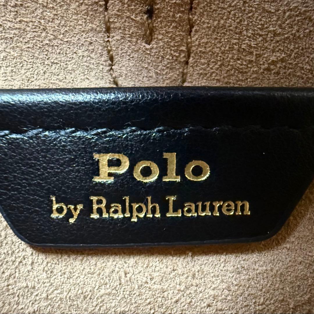 【現行 極美品】Polo ID カーフスキン ミニ ショルダー バッグ ブラック
