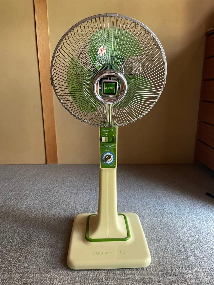 扇風機　レトロ　美品　1982年製　三菱電機　MITSUBISHI R30-EX