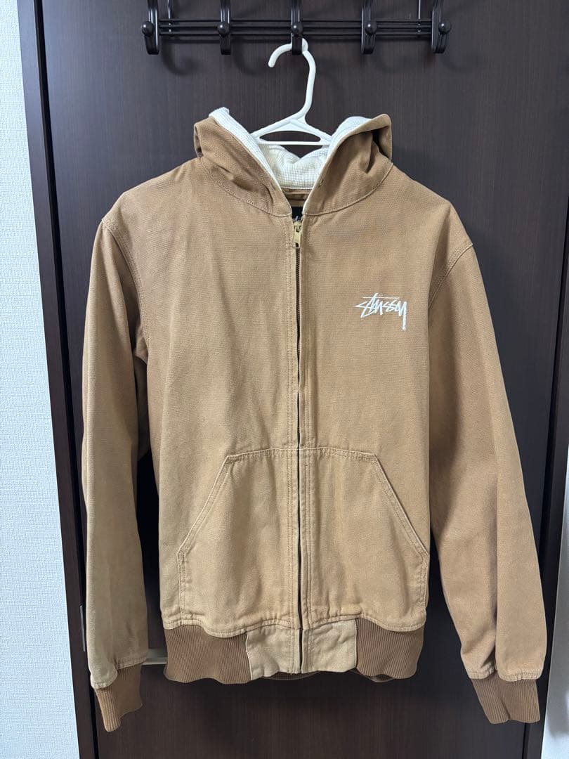 STUSSY（ステューシー）アクティブジップアップフ ードジャケット　最終値下げ