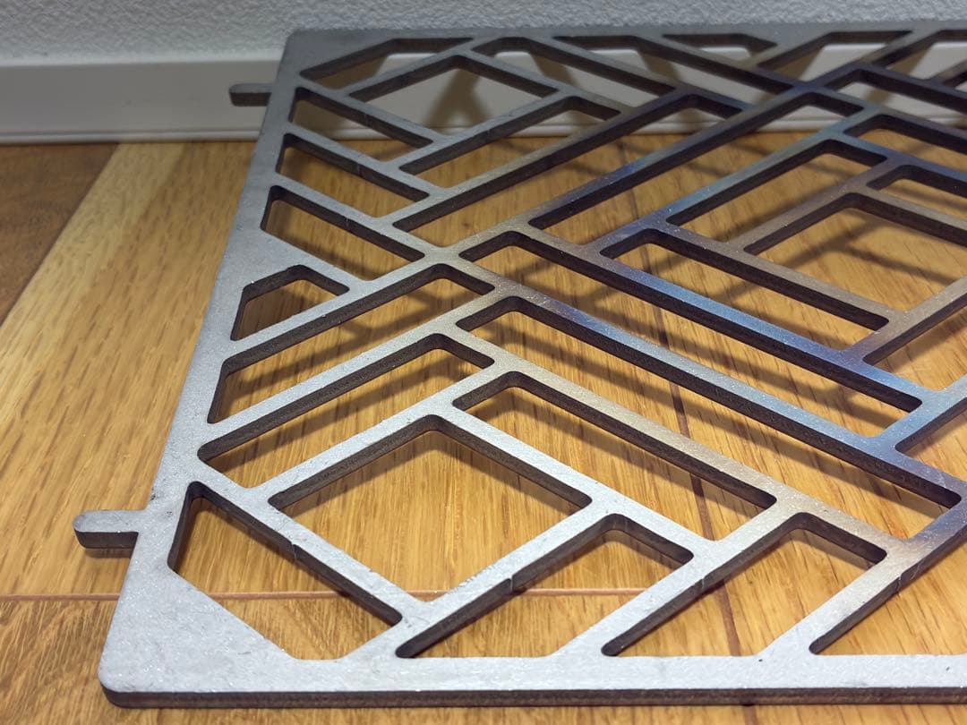 スノーピーク　フラットバーナー GS-450R、GRANDOOR　ステンレス五徳