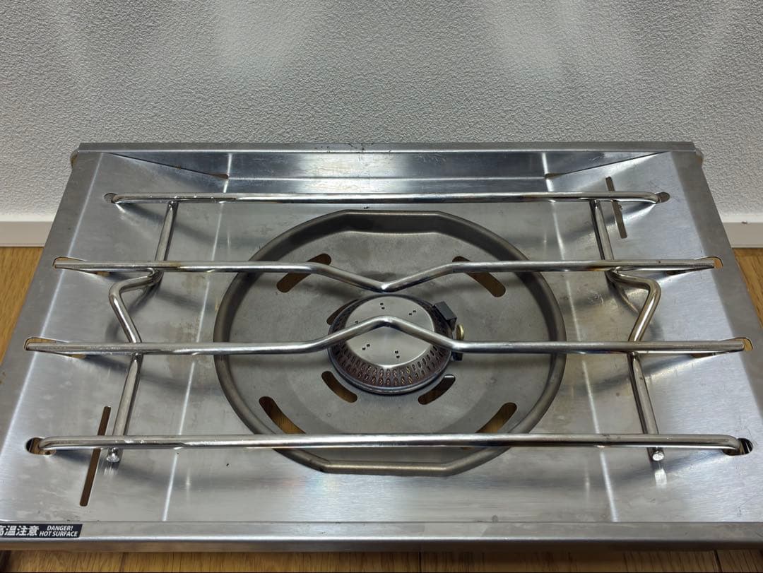 スノーピーク　フラットバーナー GS-450R、GRANDOOR　ステンレス五徳