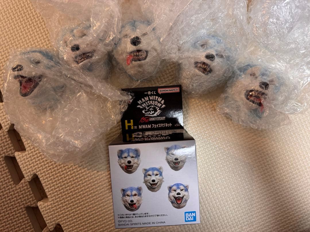 マンウィズ 一番くじ H賞 フェイスマグネット コンプセット 一番くじMAN WITH A MISSION H賞 フェイスマグネット コンプ