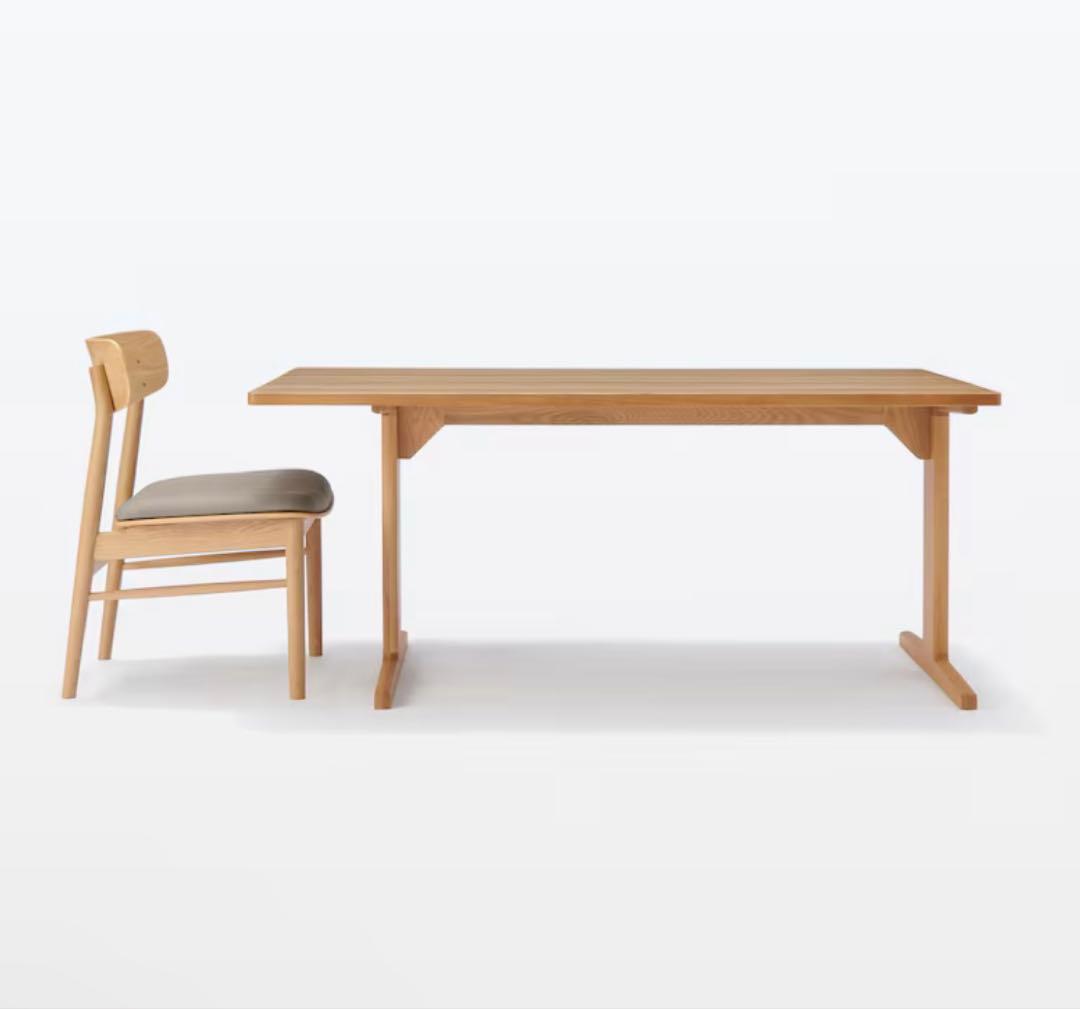 K*★無印 木製リビングダイニングテーブル・オーク材