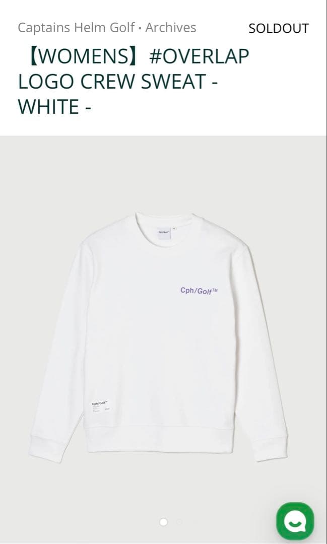 レディースウェア Captains Helm Golf LOGO CREW SWEAT