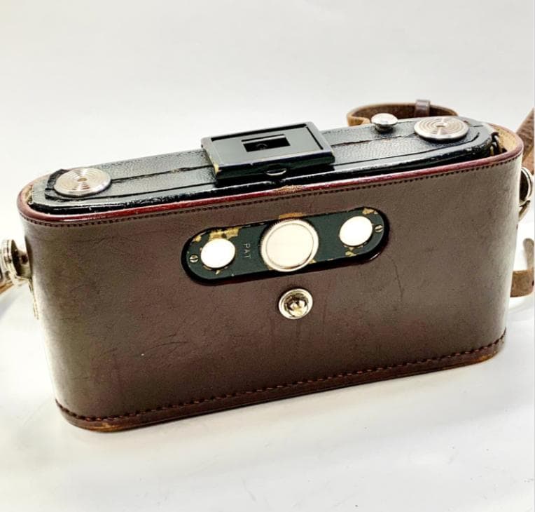 激レア「REEX」中判イコンタタイプカメラ美光堂森製作所レザーケース付