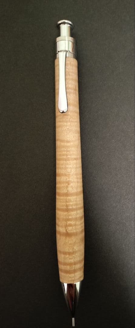 工房楔 楓ちぢみ杢 0.5シャープペンシル 固定式口金 おまけ付き