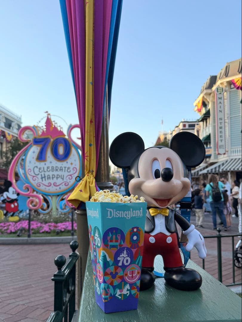 カリフォルニアディズニー70周年限定 お喋りミッキー ポップコーンバケット