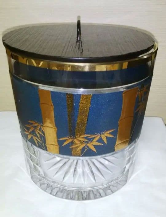 水指 ガラス 漆器 吉田華正作