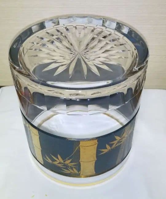 水指 ガラス 漆器 吉田華正作