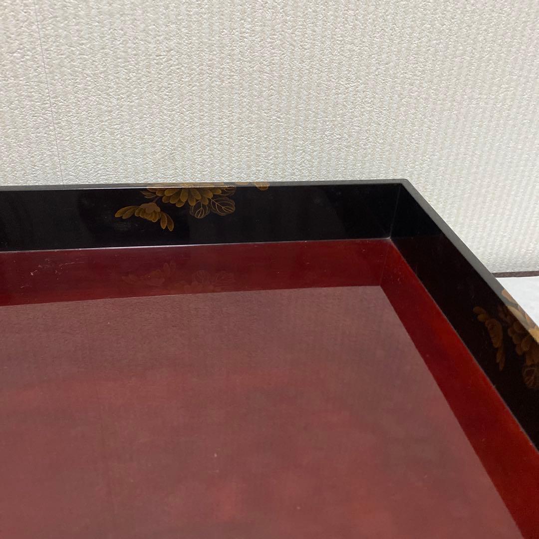 広蓋？運び盆？蒔絵模様2点