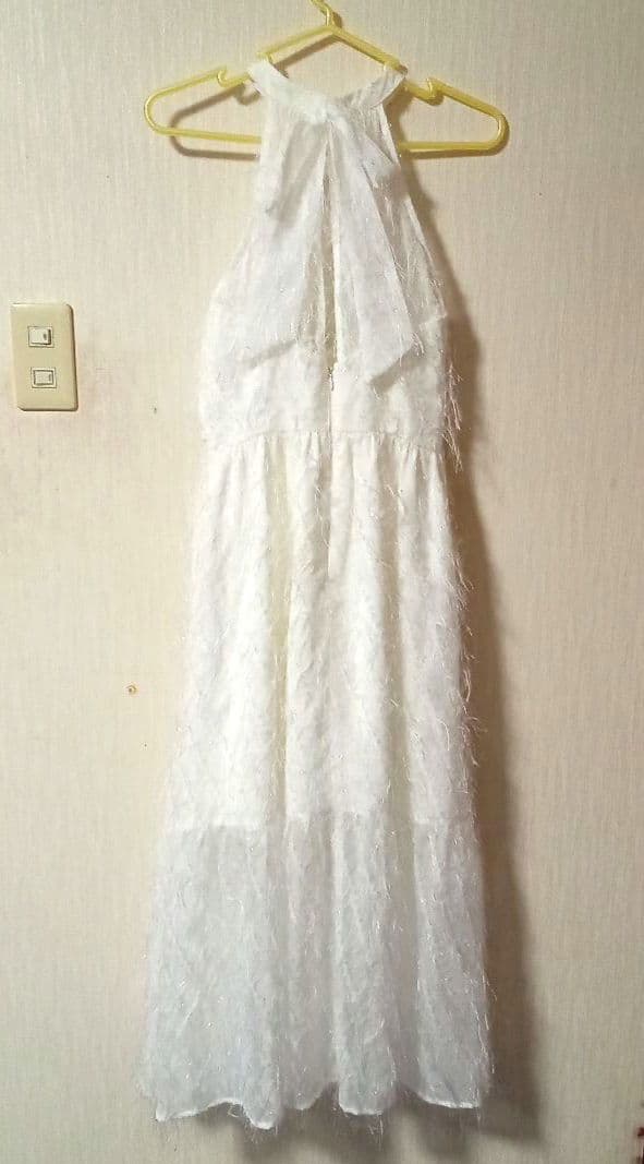 DEA. by ROBE de FLEURS/フリンジジャガードドレス　Sサイズ