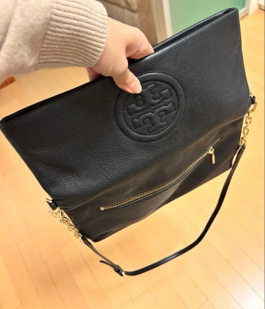 TORY BURCH トリーバーチ ショルダーバッグ ブラック レザー