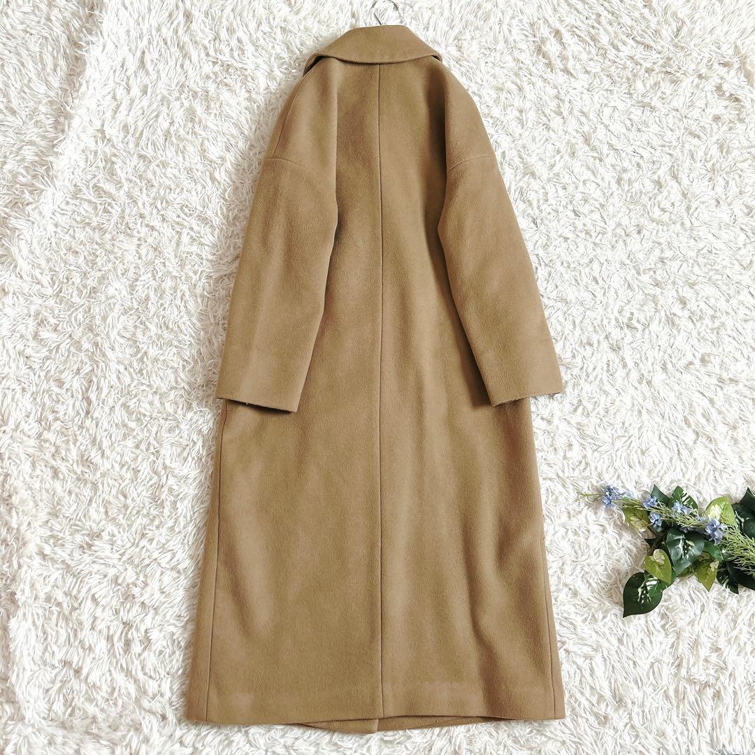 プルミエアロンディスモン⁂マンテコ ロングチェスターコート キャメル