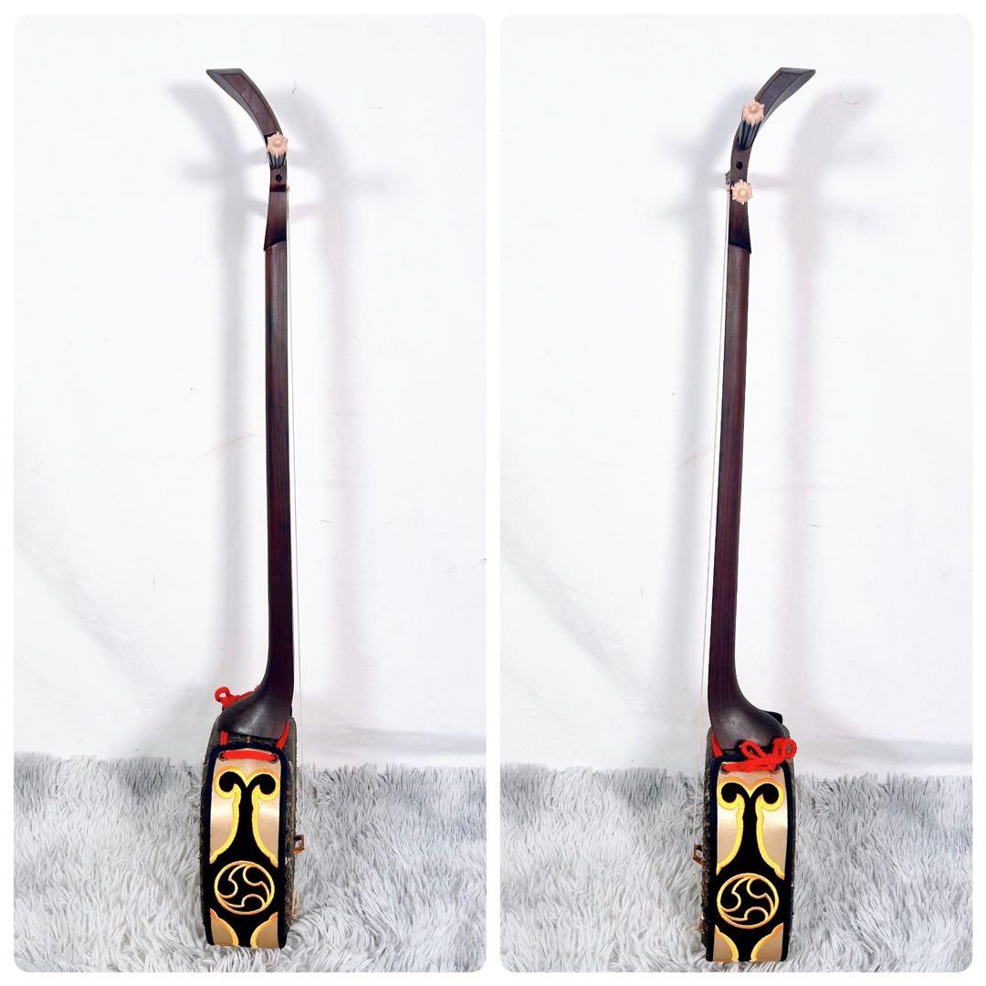 動作品】沖縄三線 三味線 本皮 初心オススメセット 無塗装仕様 強化張り