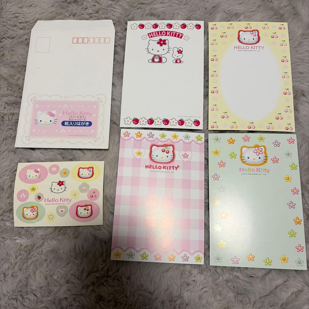 Hello Kitty 絵入りはがき キュートシリーズ 4枚+シール 郵便局 - メルカリ