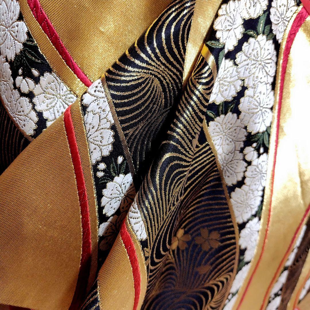 振袖フルセット(8点)・成人式・古典柄・寿光織・モダン