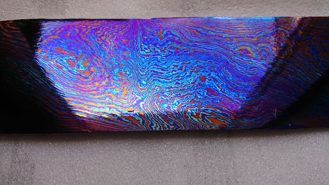 ティマスカス・ロングプレート (チタン合金製ダマスカス) Timascus Ti