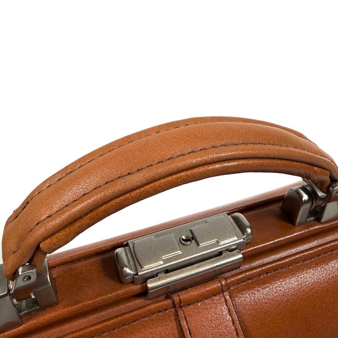 【極美品】SADDLE 豊岡鞄　ミニダレスバッグ　2way レザー　ブラウン