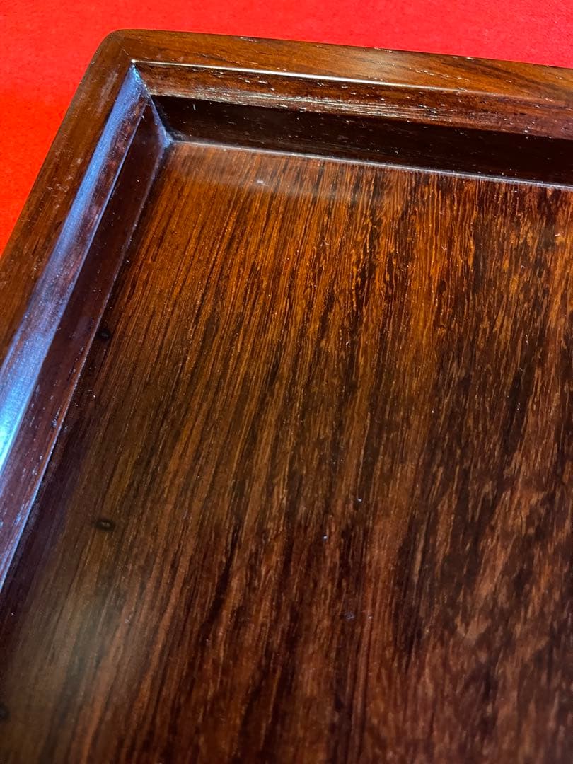 墨研】古玩 硯箱14◇紫檀長方硯箱◇未使用品◇文房四宝 文人趣味 文箱 唐木