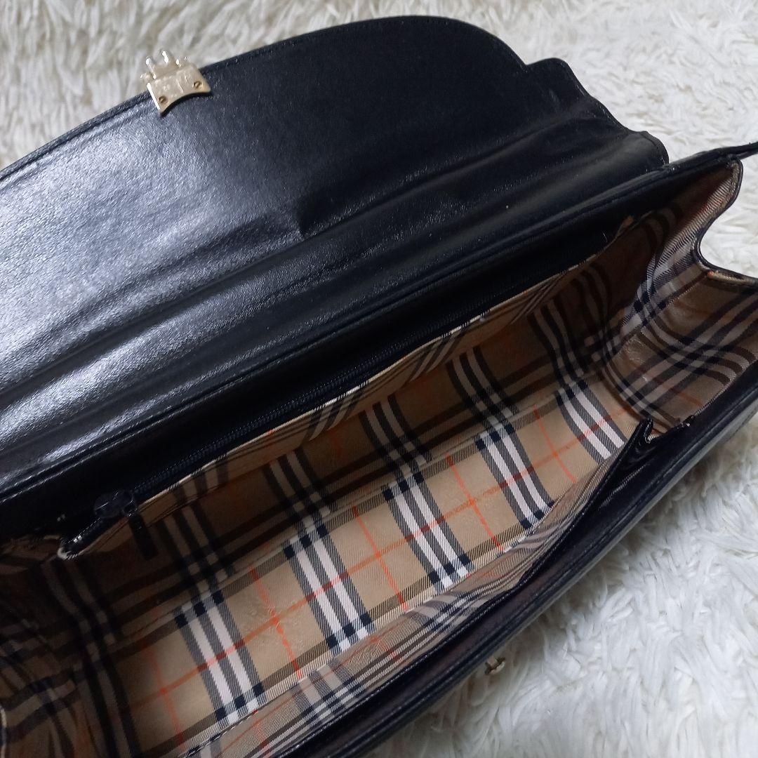 ●希少●　BURBERRYS　筒型　ノバチェック　シャドウホース　ハンドバッグ