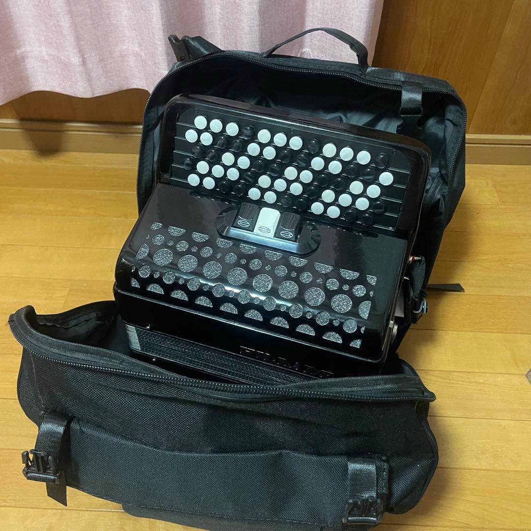 【超美品】ボタン式アコーディオン(ケース付き)