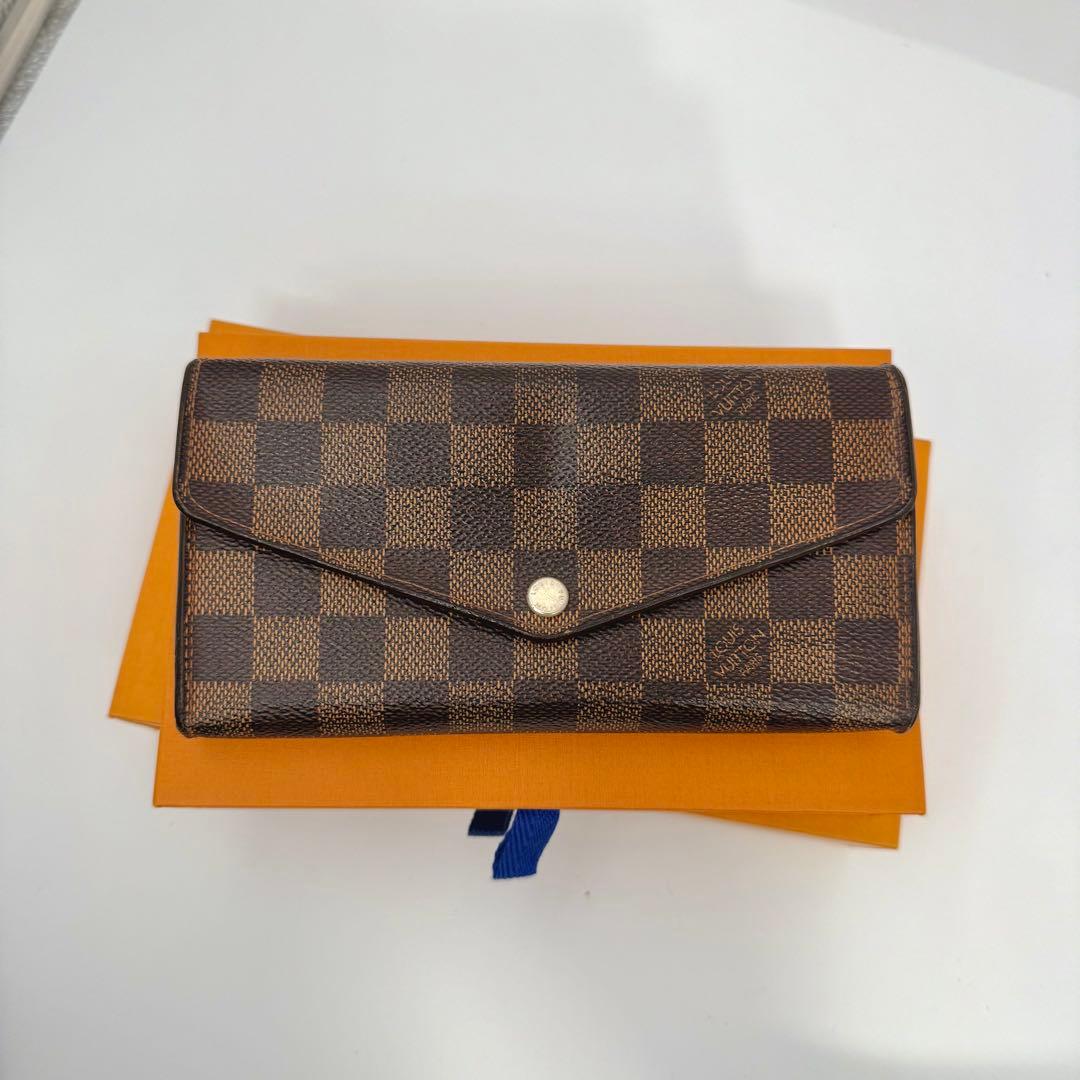 ルイヴィトン ダミエ 長財布 ポルトフォイユサラ 新型 男女兼用 カード16枚