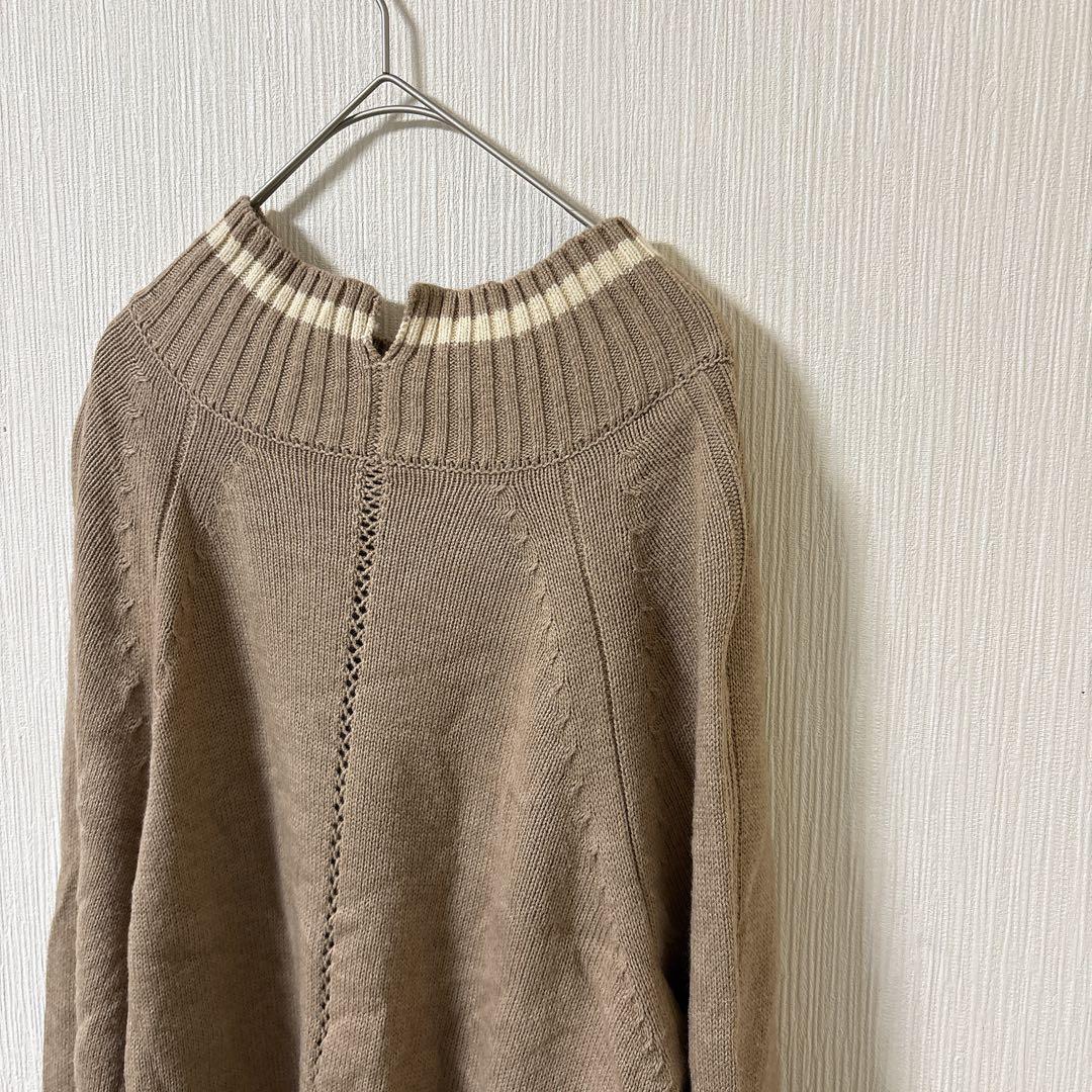 美品✨️ATELIER SIX ベージュ ニット セーター ロング 冬 トップス