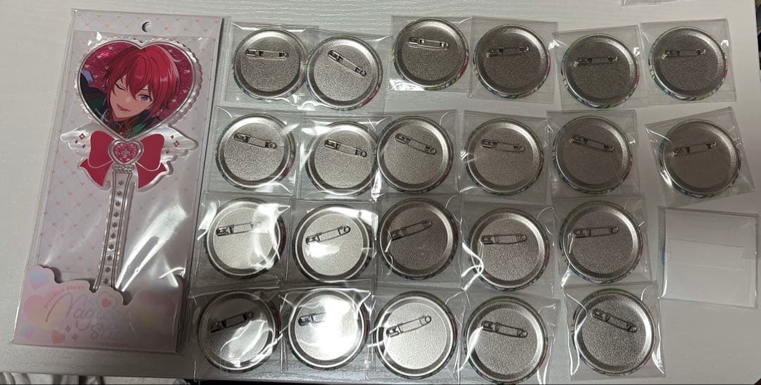 あんスタ 朱桜司 缶バッジ ステッキ - メルカリ