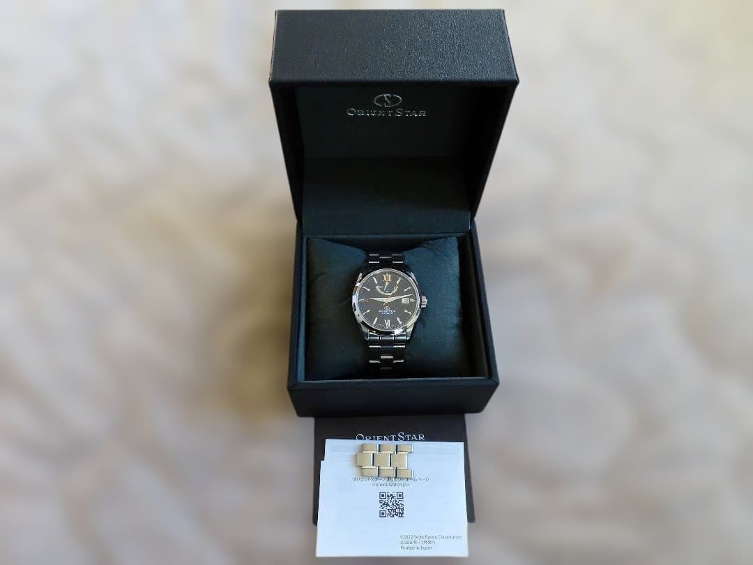 オリエントスター 機械式 メンズ腕時計ネイビー RK-AU0005L