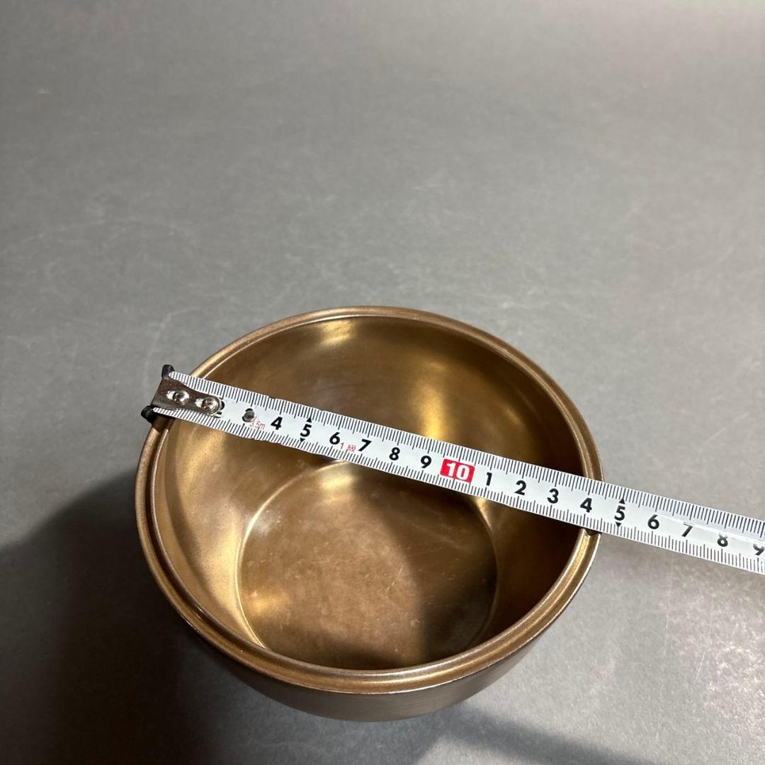 山田楽全　砂張　写　建水　共箱