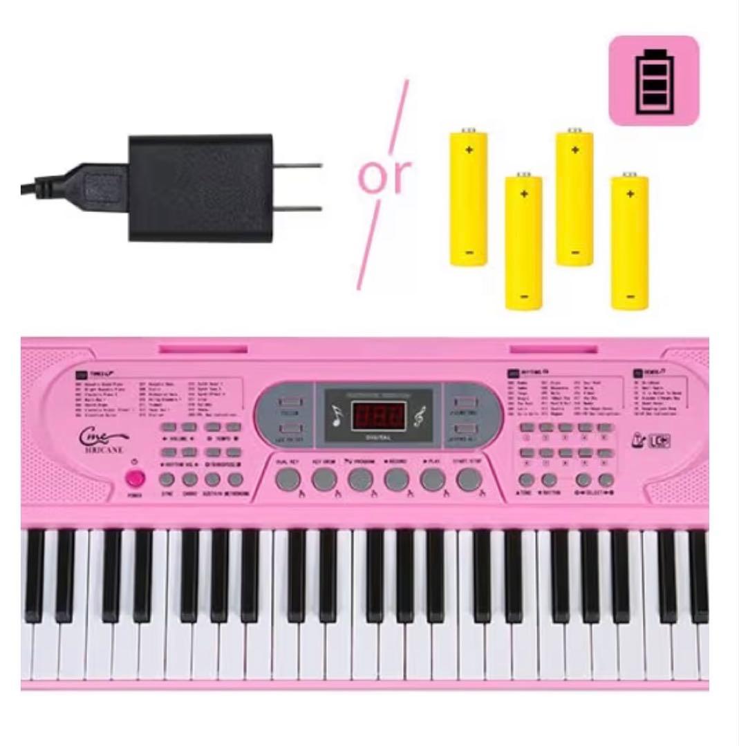 電子ピアノ ピンク 初心者向け USB充電＆電池給電式 楽天市場】楽天1位