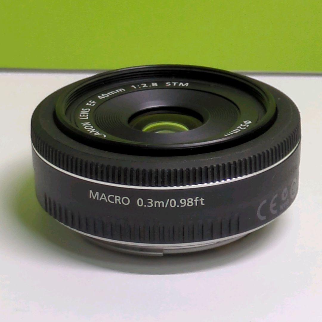 美品】キヤノン Canon EF 40mm F2.8 STM レンズフード付き