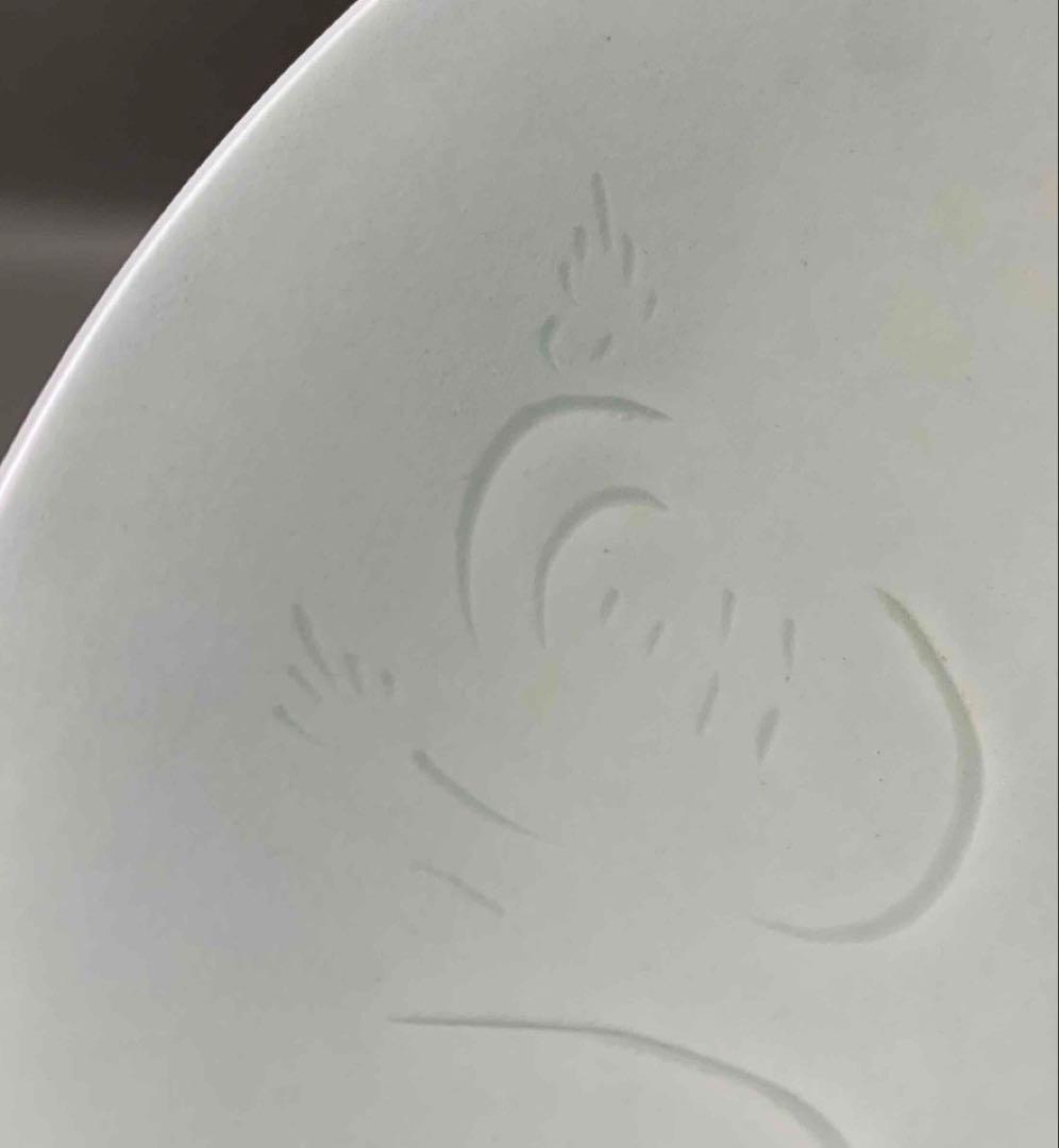 中国 輪花人面図碗　f2250419