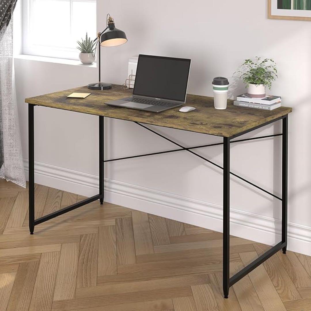 レトロビンテージ調パソコンデスク シンプル 組立簡単 幅120奥行き60高さ70