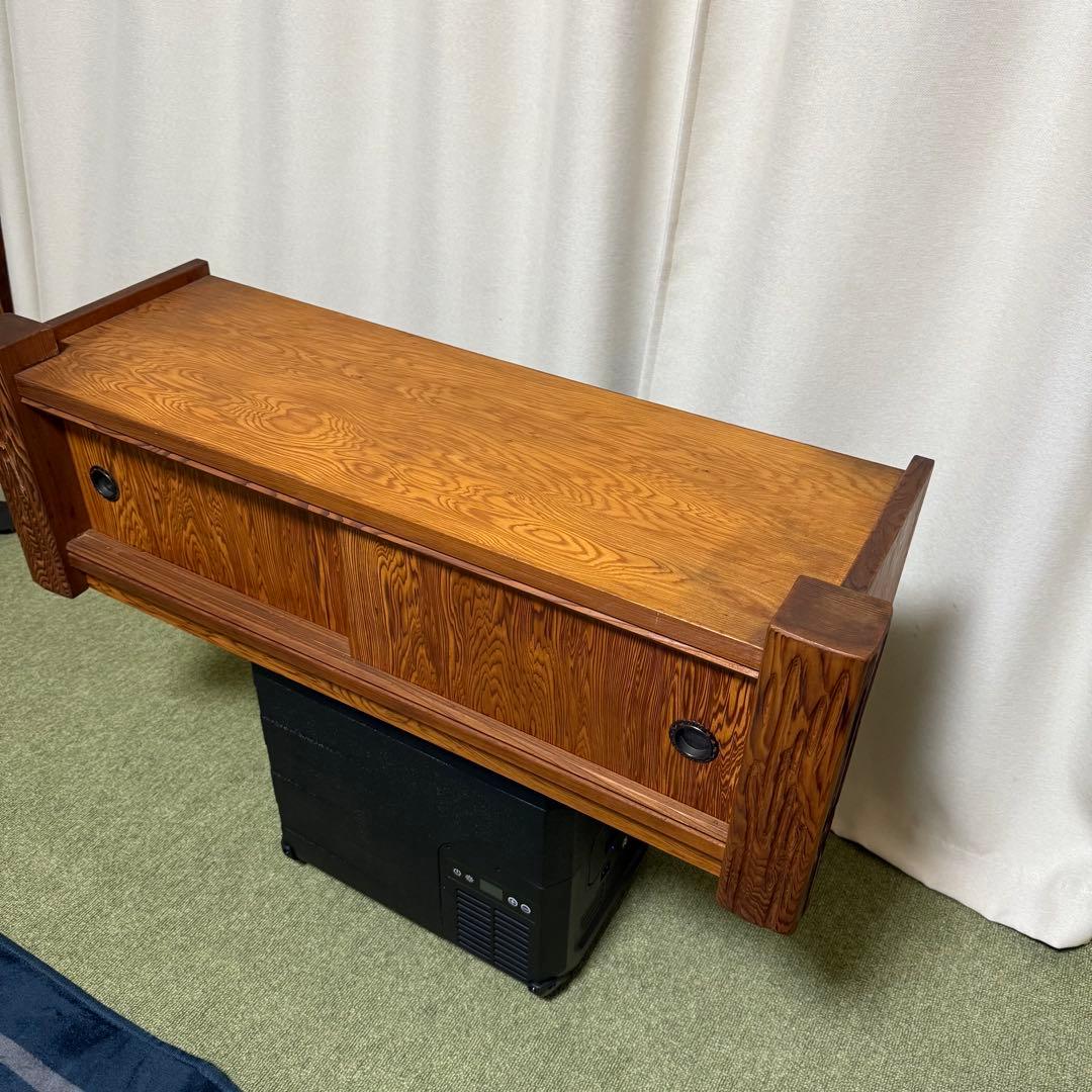 希少 アンティーク 屋久杉 置き床 飾り棚 花台 昭和 レトロ 和風 和室