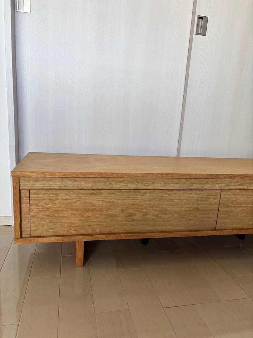 無印良品 オーク材 AVラック テレビボード 薄型 150cm【廃盤品