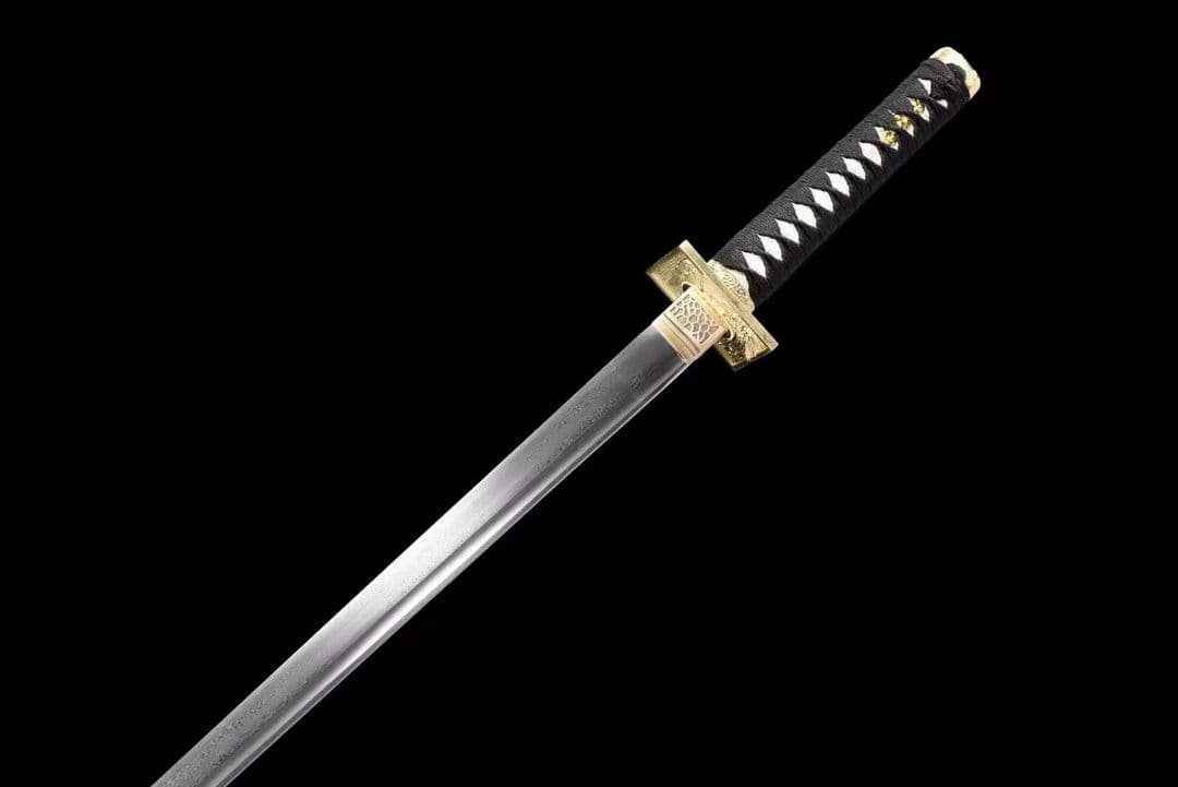 方竜模様直版サムライナイフ 武具　 居合刀 模造刀·模擬刀