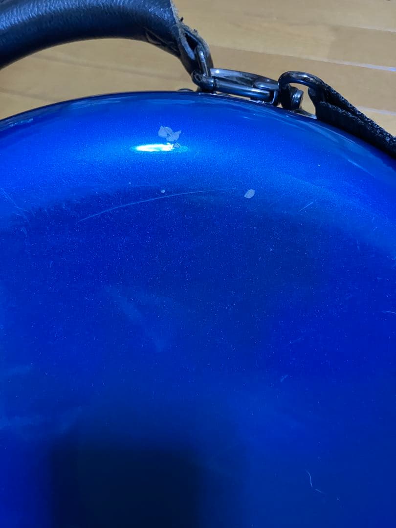 C.C.シャイニー ケース フレンチホルン ケース　ハードシェル ブルー